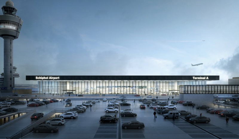 Illustration for article titled Interior Renders of New Schiphol Terminal